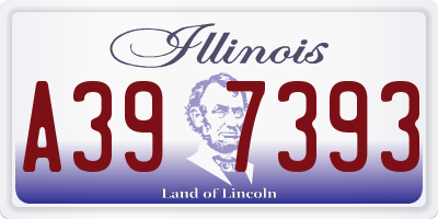 IL license plate A397393