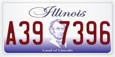 IL license plate A397396