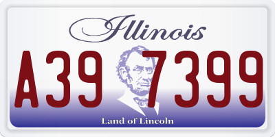 IL license plate A397399