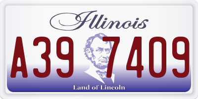 IL license plate A397409