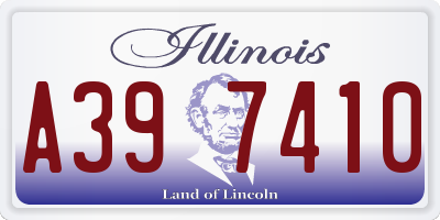 IL license plate A397410