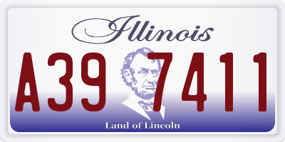 IL license plate A397411