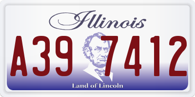 IL license plate A397412