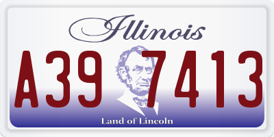 IL license plate A397413