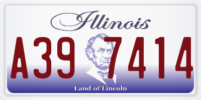 IL license plate A397414
