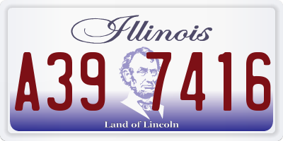 IL license plate A397416