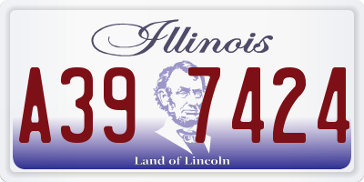 IL license plate A397424