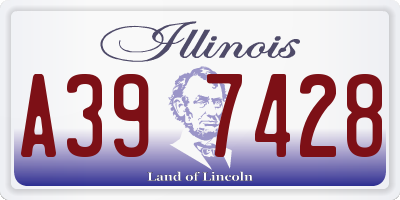 IL license plate A397428