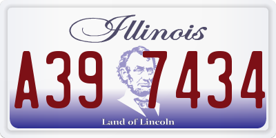 IL license plate A397434