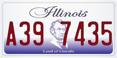 IL license plate A397435