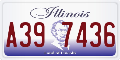 IL license plate A397436