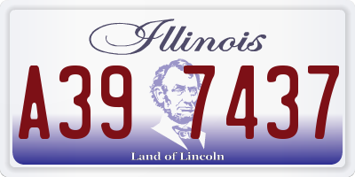 IL license plate A397437
