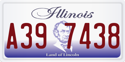 IL license plate A397438