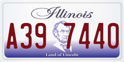 IL license plate A397440