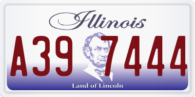 IL license plate A397444