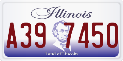 IL license plate A397450