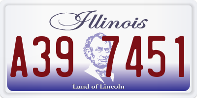 IL license plate A397451