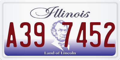 IL license plate A397452