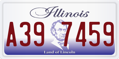 IL license plate A397459