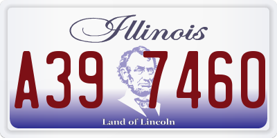 IL license plate A397460