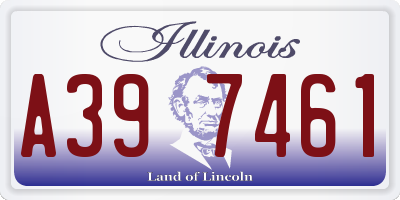IL license plate A397461