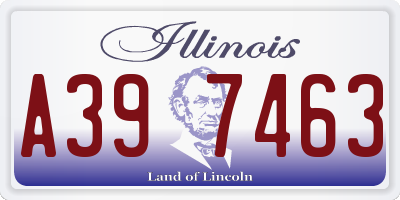 IL license plate A397463