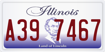 IL license plate A397467