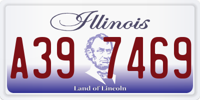 IL license plate A397469