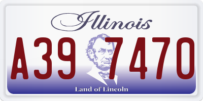 IL license plate A397470