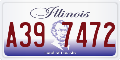 IL license plate A397472