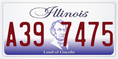 IL license plate A397475