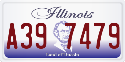 IL license plate A397479
