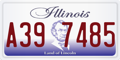 IL license plate A397485