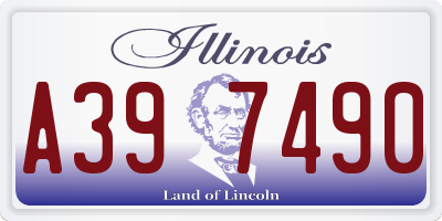IL license plate A397490
