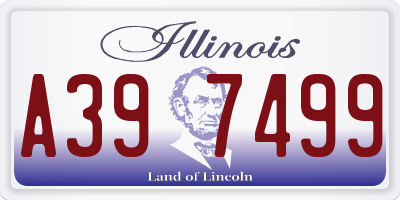 IL license plate A397499