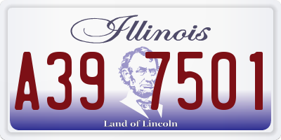 IL license plate A397501