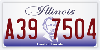 IL license plate A397504