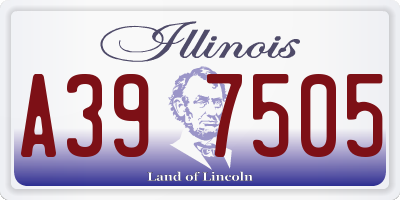 IL license plate A397505
