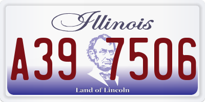 IL license plate A397506