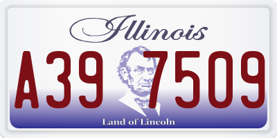 IL license plate A397509