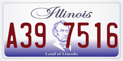 IL license plate A397516