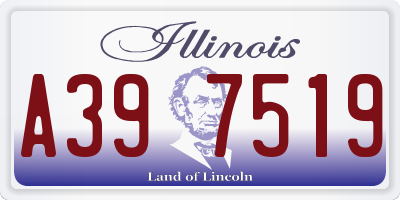 IL license plate A397519