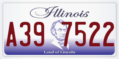 IL license plate A397522