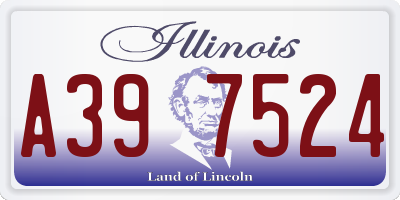 IL license plate A397524
