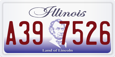 IL license plate A397526