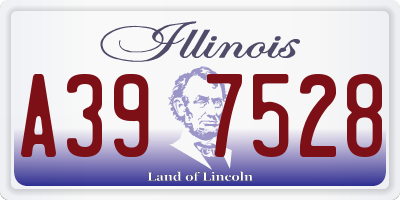 IL license plate A397528