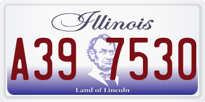 IL license plate A397530