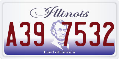 IL license plate A397532
