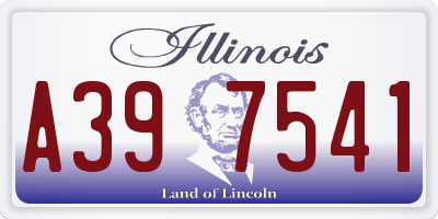 IL license plate A397541