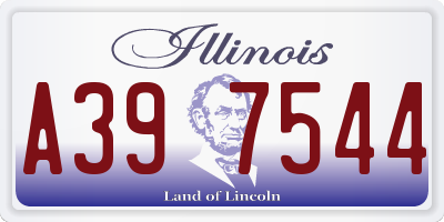 IL license plate A397544